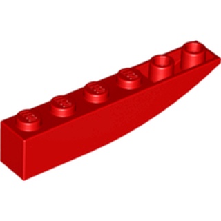 Lego part (ชิ้นส่วนเลโก้) No.42023 / 41763 / 500 Slope Curved 6 x 1 Inverted