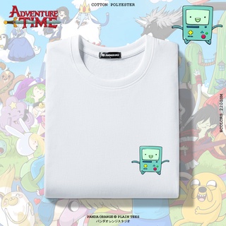 Tee - เกาหลีผจญภัย BMO เสื้อยืดแฟชั่นเวลาสําหรับผู้ชายคอกลม(XS - X XL)