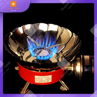 Big sale รุ่นA036 เตาแก๊สพกพาเดินป่าแคมป์ปิ้ง Portable Folding Lotus Style Windproof Camping Stove Butane Gas Stove