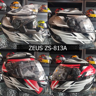 หมวกกันน็อค ZEUS ZS-813A แว่น 2 ชั้น แถมชิลด์ปรอท