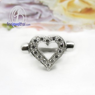 Finejewelthai แหวนเพชร-แหวนเงิน-เพชรสังเคราะห์-เงินแท้-แหวนหมั้น-แหวนแต่งงาน-Diamond CZ-Silver-Wedding-Ring - R1083cz