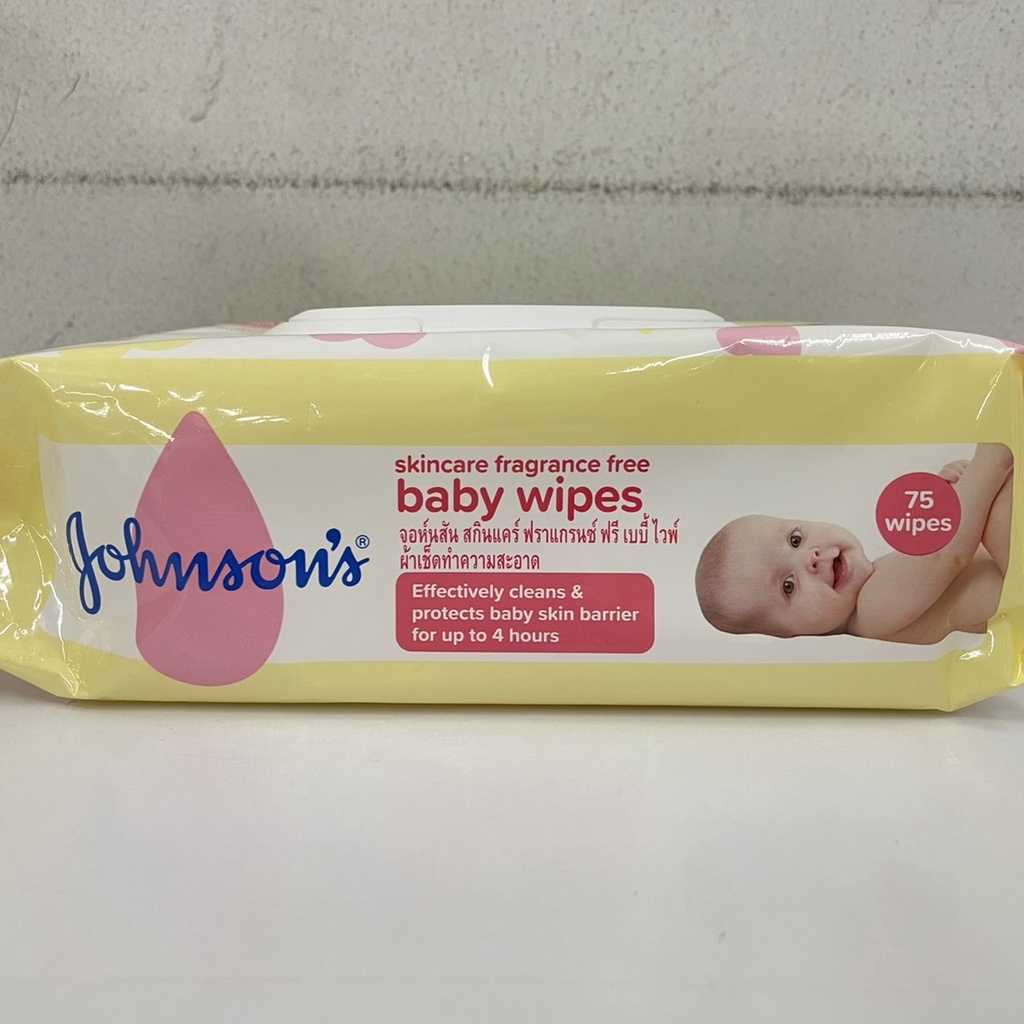 johnsons-skincare-fragrance-free-baby-wipes-จอห์นสัน-สกินแคร์-เบบี้-ไวพ์-สูตรไม่มีน้ำหอม-75-แผ่น