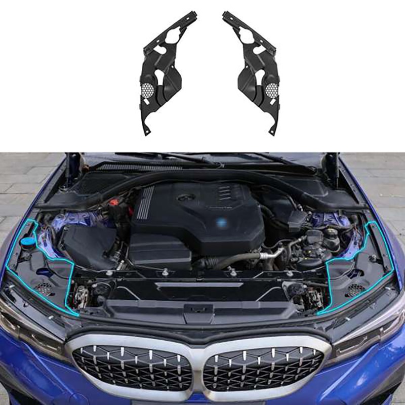 ฝาครอบป้องกันไฟหน้าเครื่องยนต์สําหรับ-bmw-3-series-g28-g20-2019