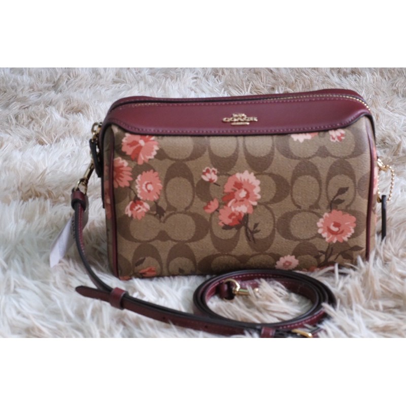 กระเป๋า-coach-รุ่น-หมอนไม่มีหู-สี-khaki-coral-multi