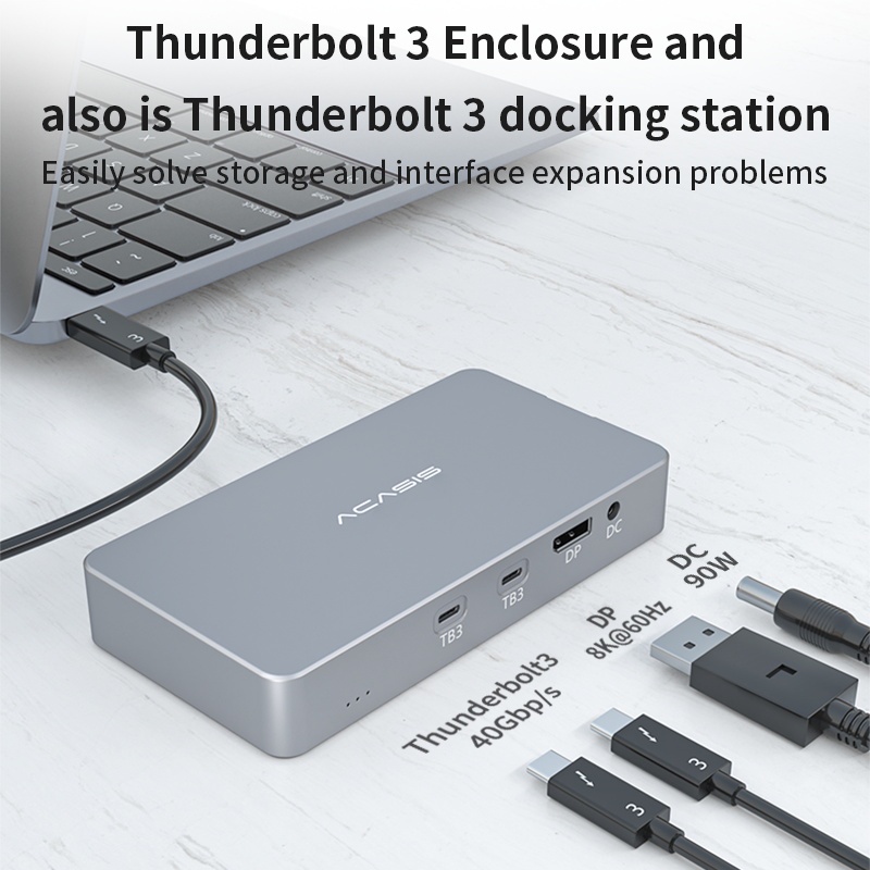 acasis-thunderbolt3-2-4bay-m-2-nvme-ssd-enclosure-raid-รองรับ-pd65w-แท่นชาร์จเร็ว-dp8k60hz-สําหรับแล็ปท็อป