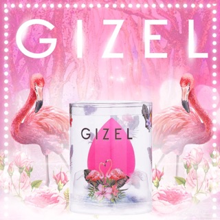 ฟองน้ำแต่งหน้า GIZEL สีชมพูบานเย็น