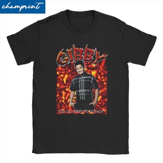 เสื้อยืดคอกลม แขนสั้น พิมพ์ลาย Gibby Meme Novelty สีดํา ขนาดใหญ่ สําหรับผู้ชาย