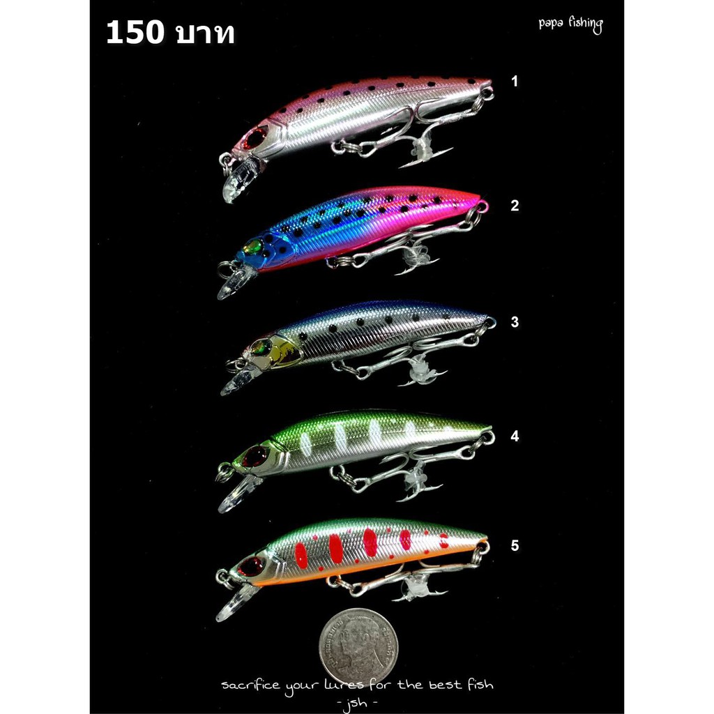 เหยื่อ ตกปลา minnow plug ปลั๊ก ปั๊ก ลิ้น Shopee Thailand