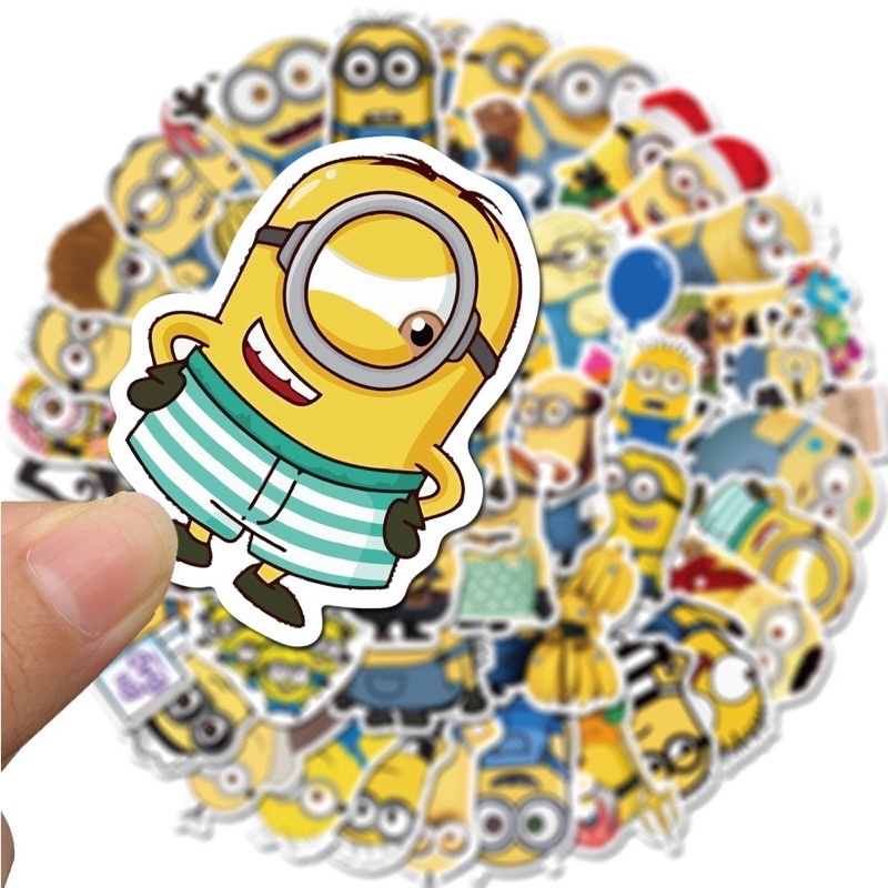 สติ๊กเกอร์-minions-32-มินเนี่ยน-50-ชิ้น-มินเนียน-minion-สติ้อเกอร์-มีน-เนียน-เนี่ยน-มิสเตอร์แสบร้ายเกินพิกัด-ตุ๊กตา