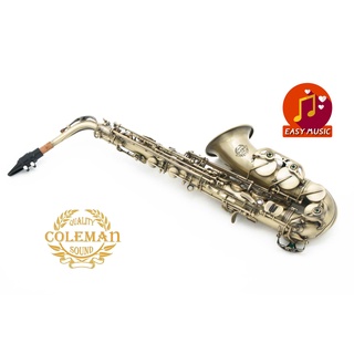 แซกโซโฟน Saxophone Alto Coleman CL-336A Antique Plated