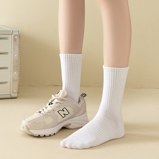ถุงเท้าผู้หญิงสีทึบถุงเท้ากีฬาระบายอากาศดูดซับเหงื่อสวมใส่สบาย SE7044