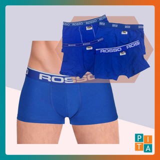 สินค้า ROSSO BOXER (น้ำเงิน) สงบ นุ่มนวล ดั่งน้ำทะเล กางเกงในชายขาสั้น เนื้อผ้าอย่างดี ของแท้ 100% ส่งตรงจาก บ.รอสโซ่