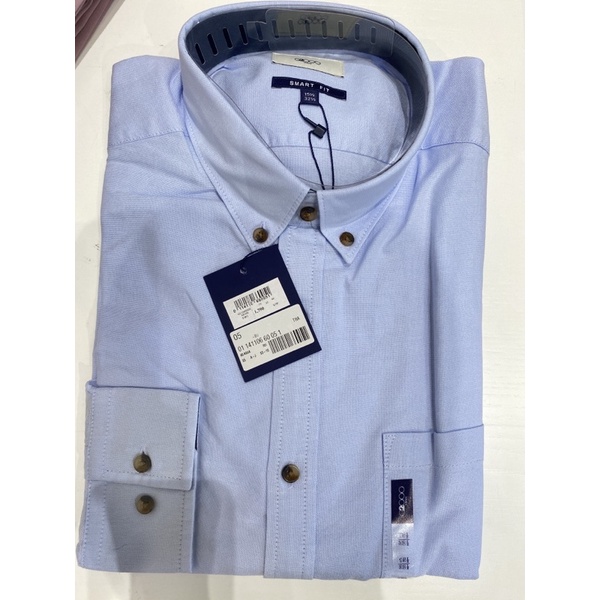 g2000-เสื้อเชิ้ตอ็อกฟอร์ด-สีฟ้าอ่อน