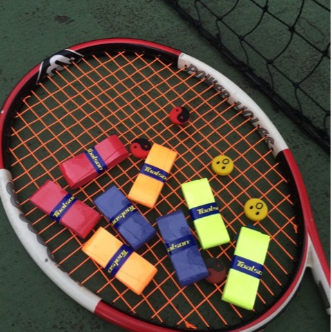 เทนนิสกริปยางพันด้ามไม้เทนนิส-ไม้เเบต-กริปพันด้ามไม้เทนนิส-ไม้แบต-มีหลายสีสวยงาม
