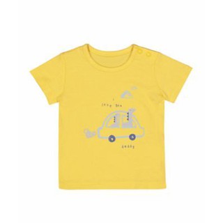 Mothercare เสื้อเด็ก เสื้อยืดแขนสั้นสีเหลือง yellow daddy car t-shirt