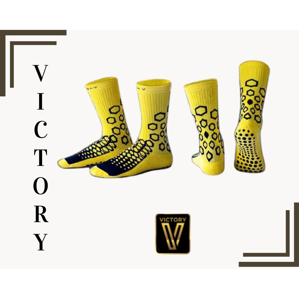 ถุงเท้ากันลื่น-ครึ่งแข้ง-victory-hexagon-socks