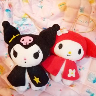 Set ตุ๊กตา​ คุโรมิ+มายเม kuromi​+mymelody​