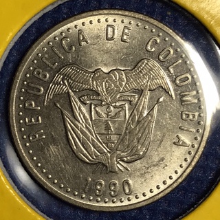 No.15409 ปี1990 โคลอมเบีย 50 PESOS เหรียญสะสม เหรียญต่างประเทศ เหรียญเก่า หายาก ราคาถูก