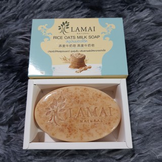 Beauty-Siam แท้ทั้งร้าน !! สบู่น้ำนมข้าวโอ๊ต ลดสิว NATURAL HAND MADE SOAP สบู่เพื่อผิวสุขภาพดีไร้สารตกค้าง