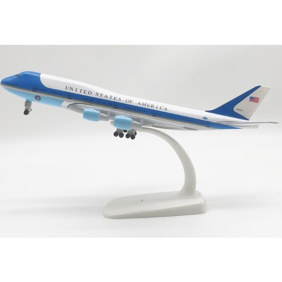 โมเดลเครื่องบิน-สินค้าส่งจากไทย-ขนาด-20cm-มีล้อ-usa-president-air-force-aircraft