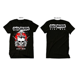 [S-5XL]เสื้อยืด Discrush BAND (STOP THE WAR)