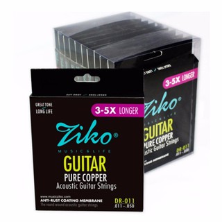 ภาพหน้าปกสินค้าZiko สายกีตาร์โปร่ง เล่นง่าย ไม่เจ็บนิ้ว Acoustic Guitar String รุ่น DR ซึ่งคุณอาจชอบราคาและรีวิวของสินค้านี้
