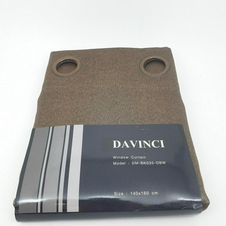 Bighot Davinci ผ้าม่านหน้าต่างทึบแสง  ขนาด 140x160 ซม.   DM-BK035-DBW สีน้ำตาลเข้ม **ถูกที่สุด**