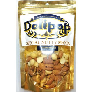 Natural Mix nut อัลมอนด์ผสมแมคคาเดเมียและเม็ดมะม่วงหิมพานต์อบรสธรรมชาติ  190 กรัม