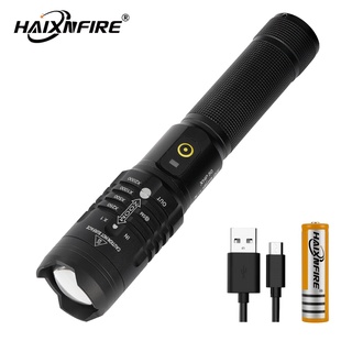 สินค้า Haixnfire H31 XHP50.2 ไฟฉาย LED ชาร์จ USB กันน้ํา สําหรับตั้งแคมป์