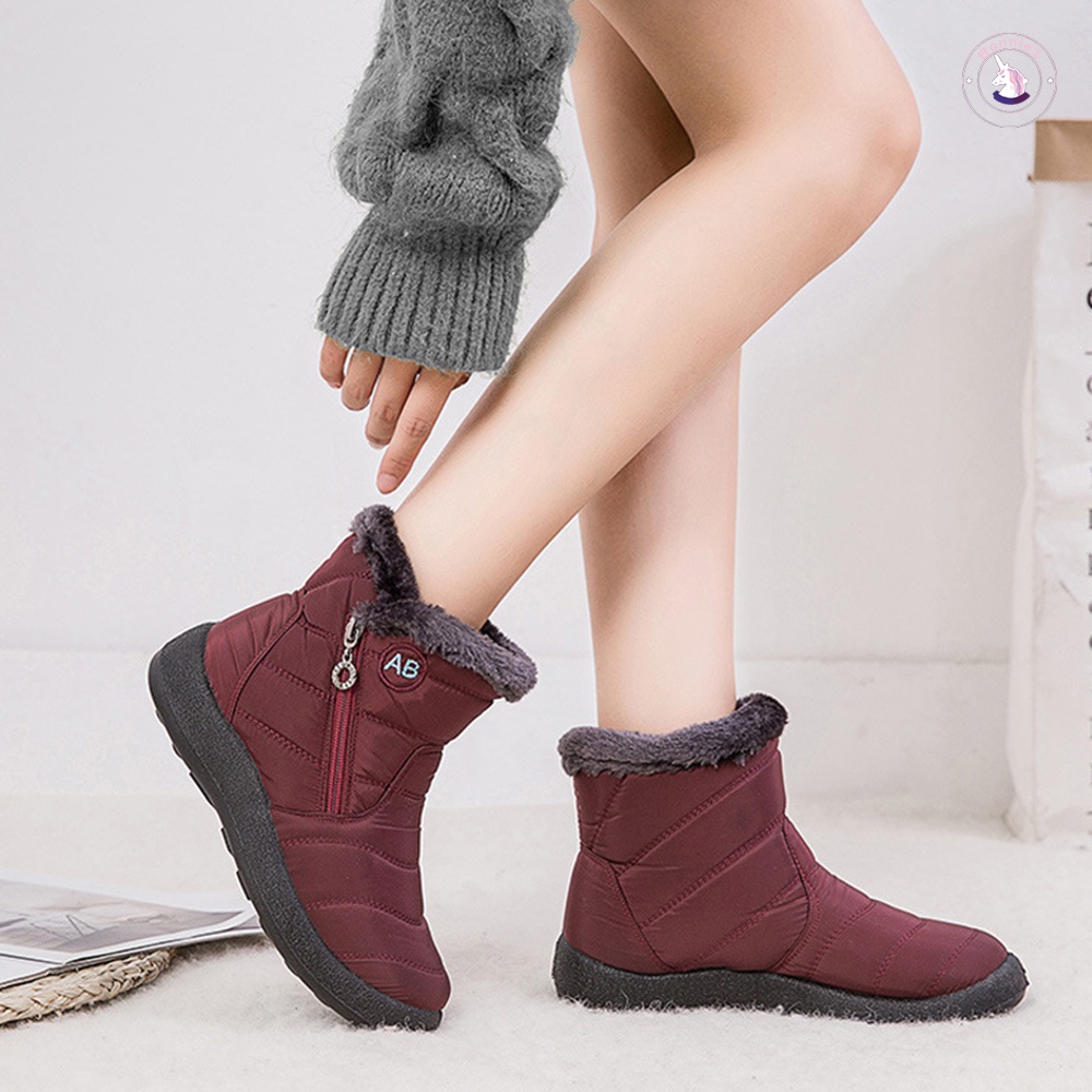 ภาพหน้าปกสินค้ารองเท้าบูทยาง กันหิมะ กันลื่น กันน้ํา ให้ความอบอุ่น ไซซ์ 35-43 สําหรับผู้หญิง