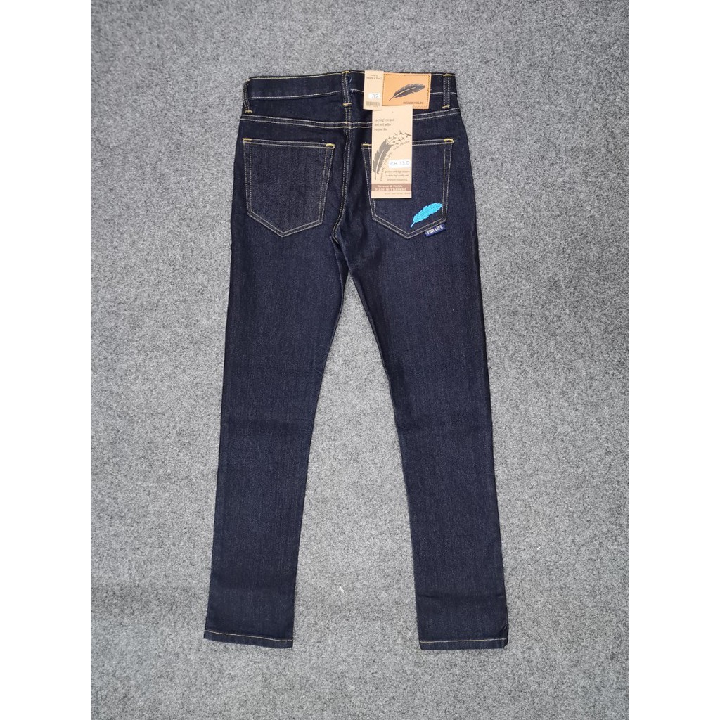 กางเกงยีนส์-ขาเดฟ-กระดุม-ผ้ายืด-ch73-5-d-size-28-36