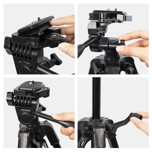 ขาตั้งกล้อง-tripod-รุ่น-tf-3366แถมฟรีตัวหนีบมือถือ-ขาตั้งกล้องขาตั้งมือถือขนาดพกพารุ่นtf3366