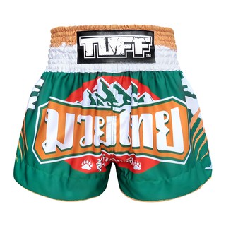 ภาพหน้าปกสินค้าTUFF มวยไทย กางเกงมวยไทย สีเขียว ลายหมี TUFF Muay Thai Boxing Shorts Green Mountain Bear ซึ่งคุณอาจชอบราคาและรีวิวของสินค้านี้