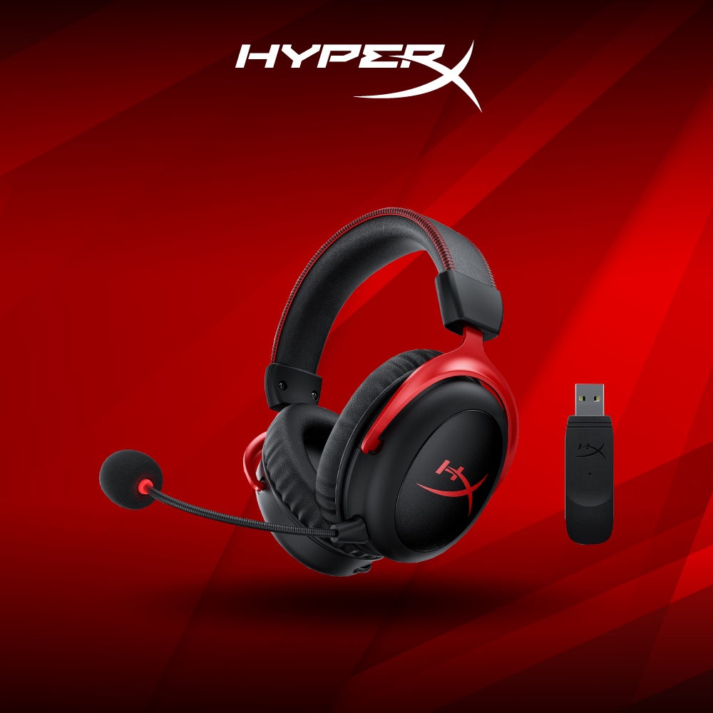 HyperX Cloud II Wireless Gaming Headset for PC PS4 Nintendo Switch Long Lasting Battery Up to 30 Hours