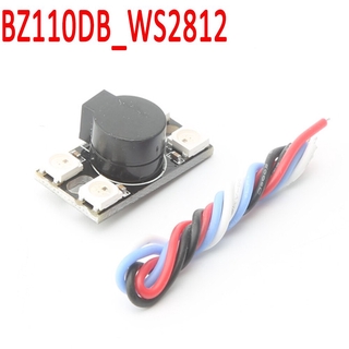 Jhemcu BZ110DB_WS2812 บัซเซอร์เสียงดังมาก พร้อมไฟ LED WS2812 สําหรับโมเดลรถบังคับ มัลติคอปเตอร์ DIY 5v 110DB