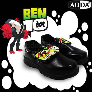 ADDA รองเท้านักเรียนผู้ชาย รองเท้าหนังสีดำ Ben10 Size 25-33  ADDA รุ่น 41A08,41A17