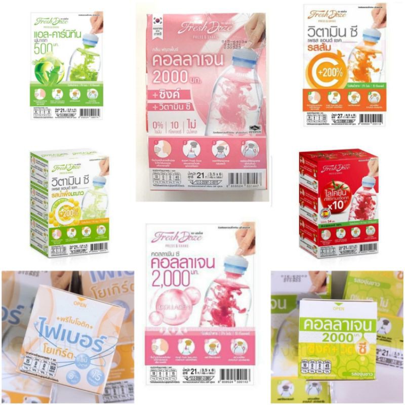 Fresh Doze เฟรชโดส พร้อมส่งครบรส!! 6 กล่อง | Shopee Thailand
