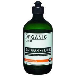 ผลิตภัณฑ์ล้างจาน น้ำยาล้างจาน Organic Choiceกลิ่นตะไคร้ชาเขียว น้ำยาล้างจานธรรมชาติ ล้างออกง่าย มือไม่แห้ง ไม่กัดมือ