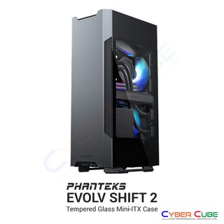 Phanteks Evolv Shift 2 mini ITX (Anthracite Grey) -- Tempered Glass Panels สีเทา (เคส) Case