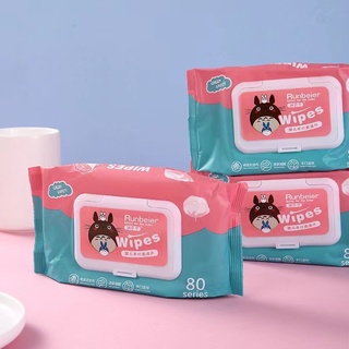 AJ22 ทิชชู่เปียก 10 ห่อ Baby Wipes ทิชชู่เปียกทำความสะอาด กระดาษเปียก กระดาษทิชชู่เปียก สูตรน้ำบริสุทธิ์ ผ้านุ่มชุ่มชื่น