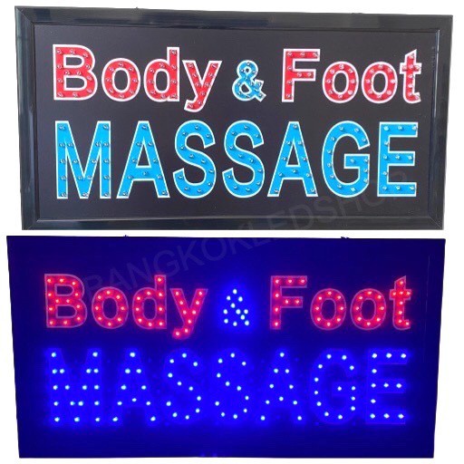 led-sign-body-amp-foot-massage-ป้ายไฟแอลอีดีสำหรับตกแต่ง-220v-ป้ายตัวอักษร-ป้ายไฟ-ป้ายหน้าร้าน-ใช้ประดับตกแต่ง