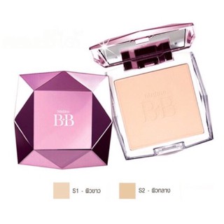 Mistine BB Diamond Super Powder SPF 25 PA++ 10 g. แป้งทาหน้าผสมรองพื้น มิสทิน นัมเบอร์วัน ไดมอนด์ บีบี เพาเดอร์