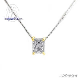 Finejewelthai จี้-เพชร-จี้เพชร-เพชรพรีเมียม-Pendant-Silver-Diamond CZ - P1067cz00e-g/ P1067cz00e-pg