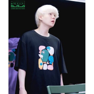 เสื้อยืดคอกลมเสื้อยืด พิมพ์ลาย Bts Suga In the soop Season 2 DTFS-4XL