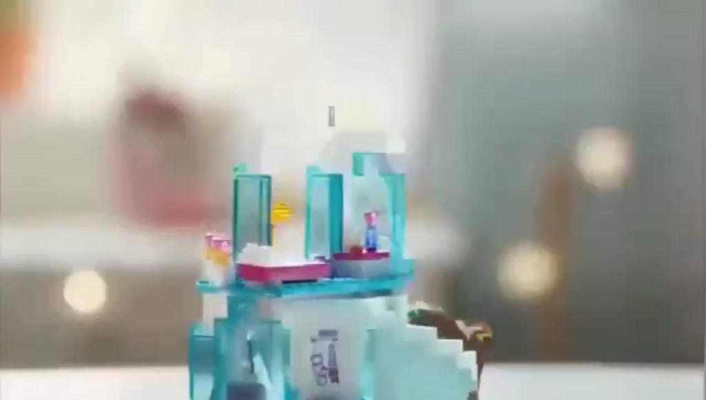 ของเล่นเด็ก-เลโก้-เข้ากันได้บล็อกสูงปริศนาสาวประกอบของเล่นน้ำแข็งและหิมะเจ้าหญิงที่ผิดกฎหมายรีมวิลล่าปราสาทชุดเด็ก