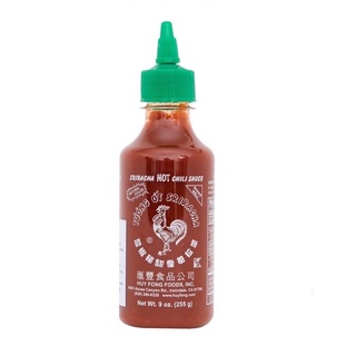 ซอสพริกศรีราชา (ฮุยฟงฟู้ดส์, หุยฟงฟู้ดส์)(ตราไก่) 266มล, 435มล (Huy Fong Sriracha Hot Chilli Sauce - 266ml, 435ml)