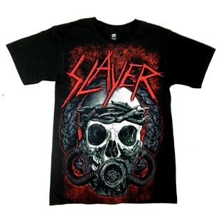 เสื้อยืดพิมพ์ลายแฟชั่น เสื้อยืดผ้าฝ้าย พิมพ์ลาย Slayer WORLD BLOOD N SKULL ICnpkf48LFpjif18
