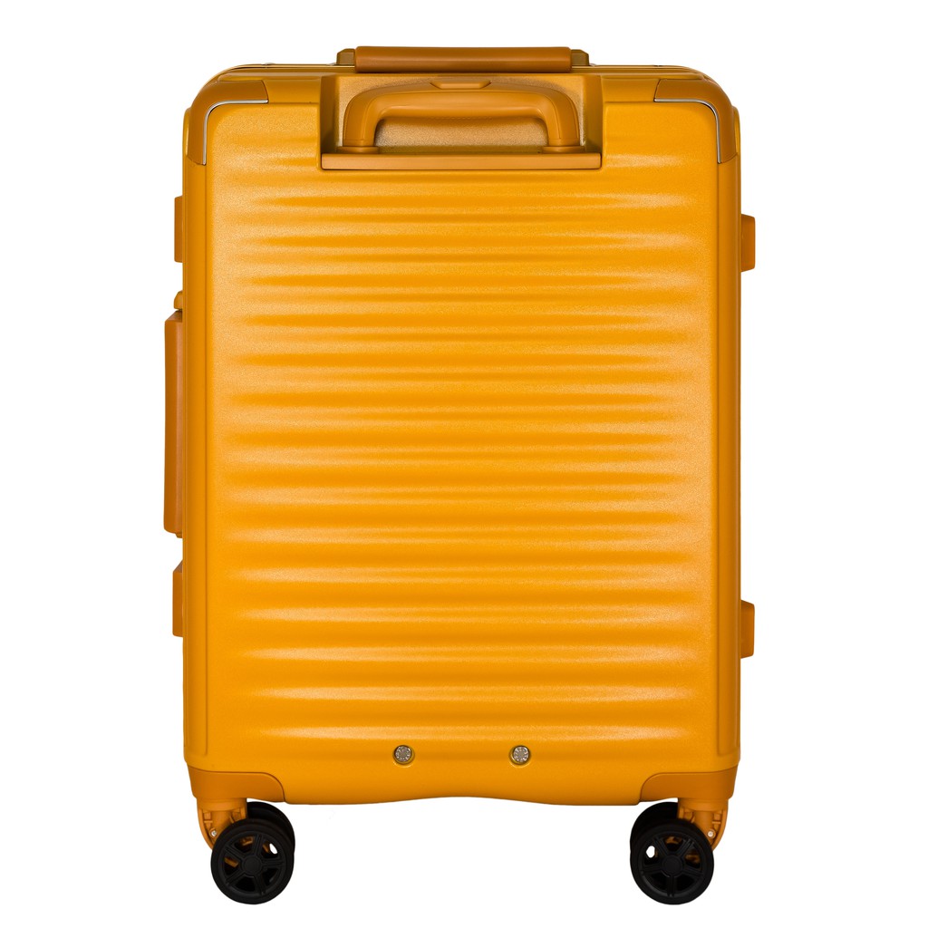 elle-travel-ripple-collection-carry-on-cabin-luggage-100-polycarbonate-pc-secure-aluminum-frame-mustard