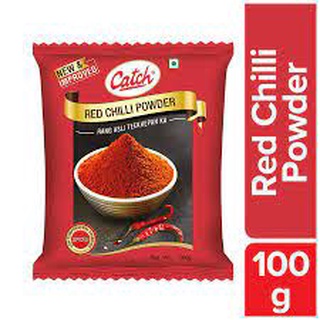 พริกแดงอินเดีย  JK Red Chilli Powder 100g  เจเคป่น เกรด A เครื่องเทศแห้ง ผลิตจากพริกคุณภาพแท้ 100 % สีแดงสด