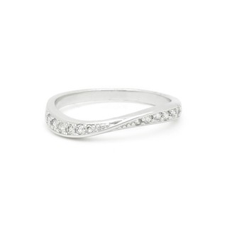 CZMiracle แหวนเพชรสวิส รุ่น RL393 - ทองคำขาว